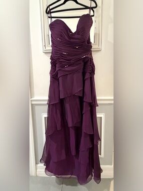 Val Stefani Elegant Layered Chiffon Formal Dress